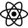 React logo - NextAura technology expertise and partnership
